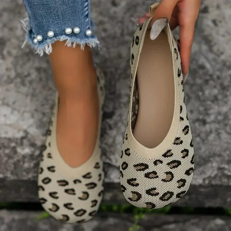 Új mezítlábas cipő Női alkalmi cipő Espadilles csíkos sportcipő lapos sarkú, négyzetes orrú, lapos talpú Lefu cipő, 43-as nagyméretű