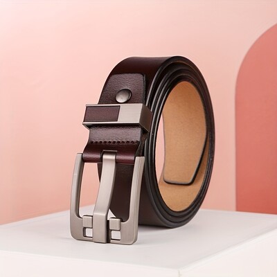 Muški klasični vintage kožni remen Podesivi remen od prave kože za posao, posao, traperice