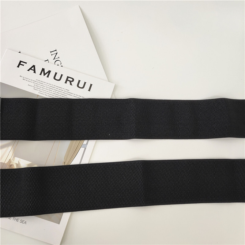 Arany kampós csatos övek női női dekoratív öv szoknyával Retro rugalmas széles öv női rugalmas öv