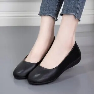 Moteriški baleto batai Moteriški plokščiapadžiai biuro batai Negabaritinė valties audinys Sweet Loafers Moteriški batai nėščioms moterims
