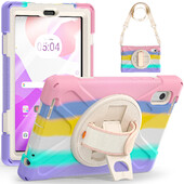 Θήκη ασφαλείας σιλικόνης για αντικραδασμική θήκη για Lenovo Tab M9 310FU/XU M8 Gen4 300FU Ιμάντας ώμου 3 στρώσεων Ολόσωμο προστατευτικό κάλυμμα tablet