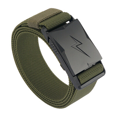 VATLTY magnetinis elastinis diržas vyrams plastikine sagtimi greitai atsegamas karinis diržas, taktinis lauko diržas rudas diržas, vyriškas