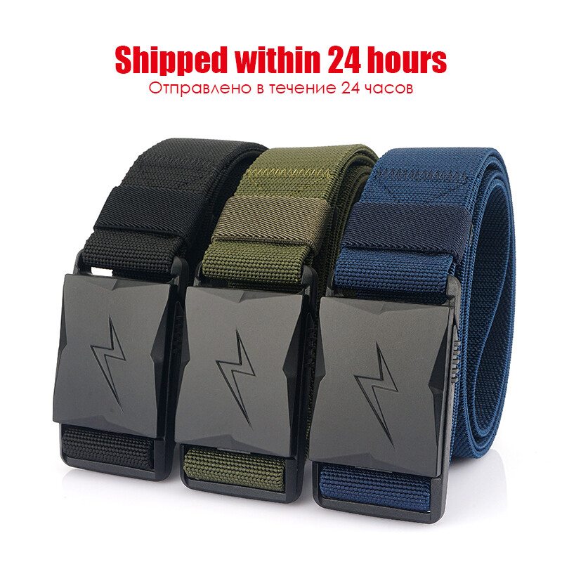 VATLTY magnetinis elastinis diržas vyrams plastikine sagtimi greitai atsegamas karinis diržas, taktinis lauko diržas rudas diržas, vyriškas