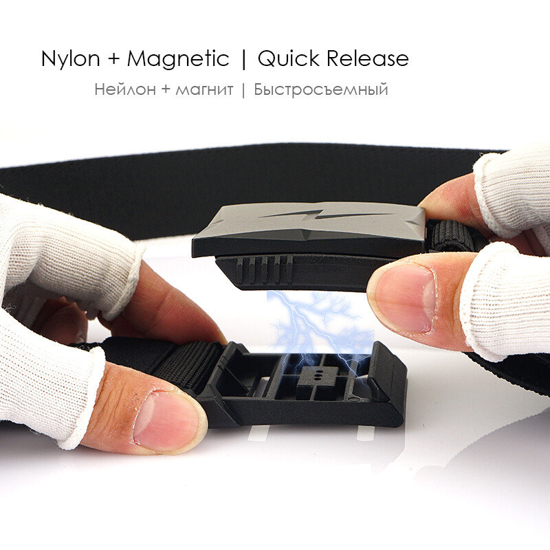 VATLTY magnetinis elastinis diržas vyrams plastikine sagtimi greitai atsegamas karinis diržas, taktinis lauko diržas rudas diržas, vyriškas