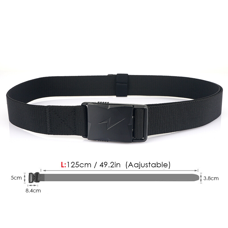 VATLTY magnetinis elastinis diržas vyrams plastikine sagtimi greitai atsegamas karinis diržas, taktinis lauko diržas rudas diržas, vyriškas
