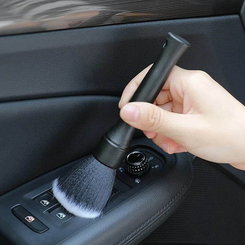 UUS autode detailihari ülipehme kiudhari elektrostaatilise tolmu eemaldamise tööriista vaheharja puhastusharja puhastusventiil