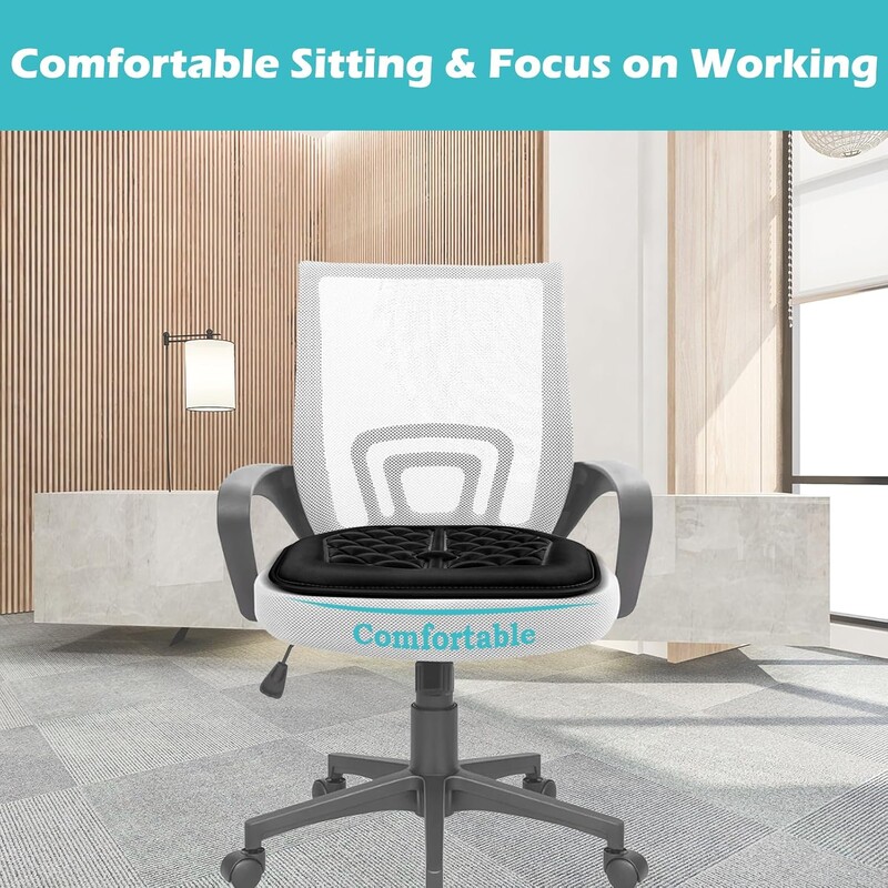 Kényelmes memóriahabos autósülés párna, isiász és derékfájás csillapító, alkalmas autós/irodai székhez/kerekesszékhez