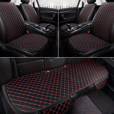 Piele PU Huse scaune auto simple Protector scaunul fata spate Perna scaun auto Covoraș Accesorii interioare auto universale