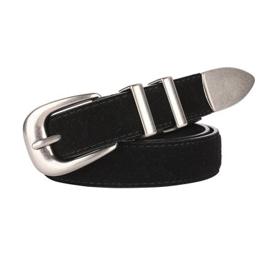 Velúr marhabőr női öv divat alkalmi farmernadrág kiegészítők öv gótikus retro kiváló minőségű tűs csat piros derékpánt