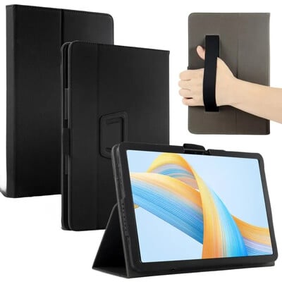 За TCL NXTPAPER Tab 11 9166G 9466X 10.95" Tablet PC PU кожен магнитен калъф с каишка за ръка