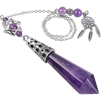 Ametiste naturale Reiki Arborele Vieții Hexagon Inimă Sârmă Înfășurată Pandantiv Cerc Gogoașă împletită Colier lucrat manual Femei Bărbați Bijuterii