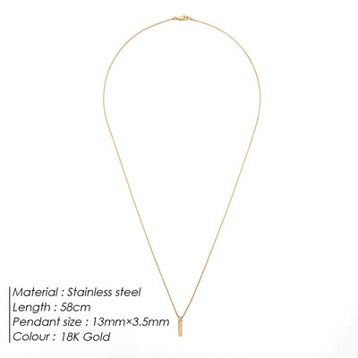 ELANDIS vyriški nerūdijančio plieno vandeniui atsparūs platininiai 1 mm dėžutės grandinės kvadratiniai kaklo pakabukai baltos spalvos aukso žavesio puikios dovanos papuošalai