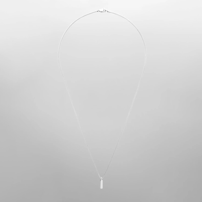 ELANDIS vyriški nerūdijančio plieno vandeniui atsparūs platininiai 1 mm dėžutės grandinės kvadratiniai kaklo pakabukai baltos spalvos aukso žavesio puikios dovanos papuošalai