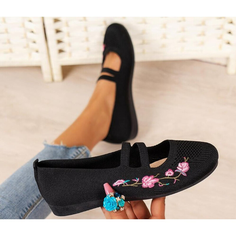 λιλά καλοκαιρινά παπούτσια μαμά λουράκια γυναικεία ανοιξιάτικα κεντημένα λουλούδια loafers κυρίες mary jane φλατ παπούτσια έθνικ μπαλαρίνες
