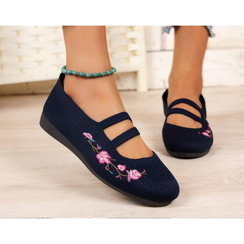 λιλά καλοκαιρινά παπούτσια μαμά λουράκια γυναικεία ανοιξιάτικα κεντημένα λουλούδια loafers κυρίες mary jane φλατ παπούτσια έθνικ μπαλαρίνες