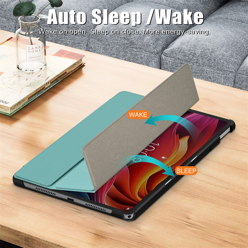 Dėklas, skirtas Funda Lenovo Tab K11 Plus 11,45" tb352fu Smart Cover Trifold apsauginis odos odinis planšetinis kompiuteris, skirtas Lenovo K11 Plus dėklui