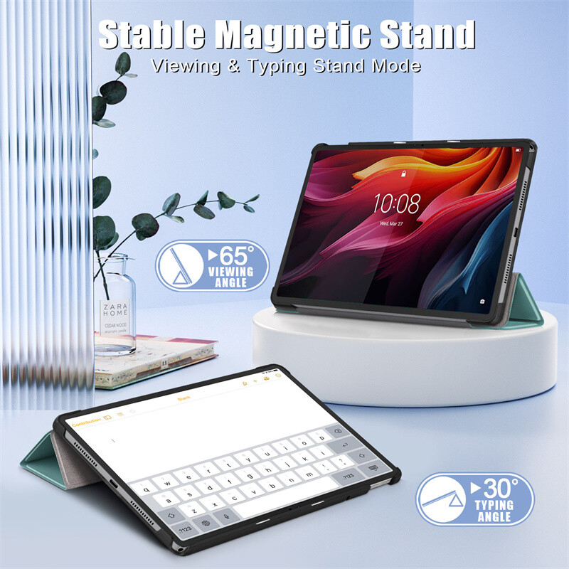 Dėklas, skirtas Funda Lenovo Tab K11 Plus 11,45" tb352fu Smart Cover Trifold apsauginis odos odinis planšetinis kompiuteris, skirtas Lenovo K11 Plus dėklui