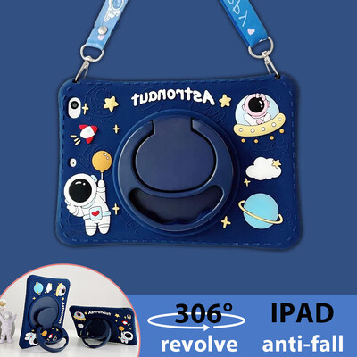 За iPad 10.9 10th 10.2 9th 8th 7th Generation Case Калъф за детски таблет за iPad Air 4 5 Pro 11 2022 2021 9.7 2018 Калъф със силикагел
