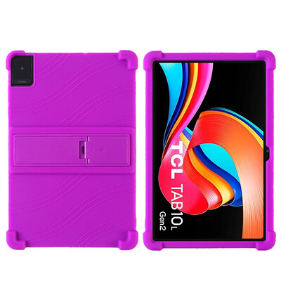 Калъф за TCL TAB 10 Gen 2, безопасен за таблет, удароустойчив силиконов капак на стойката