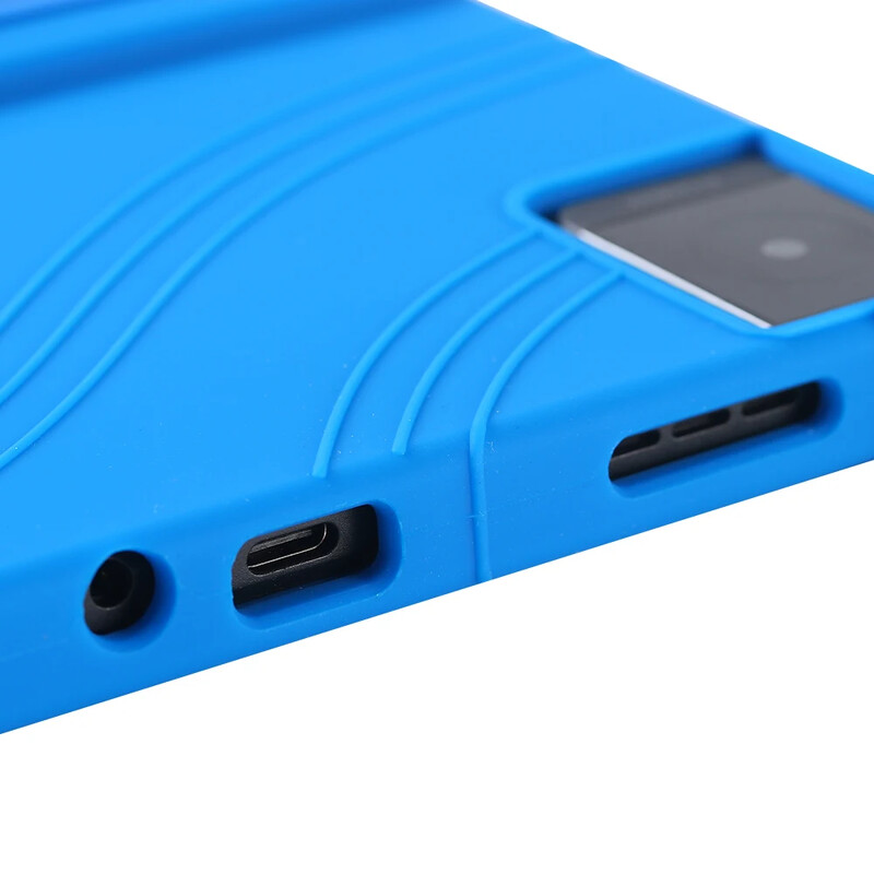 Калъф за TCL TAB 10 Gen 2, безопасен за таблет, удароустойчив силиконов капак на стойката