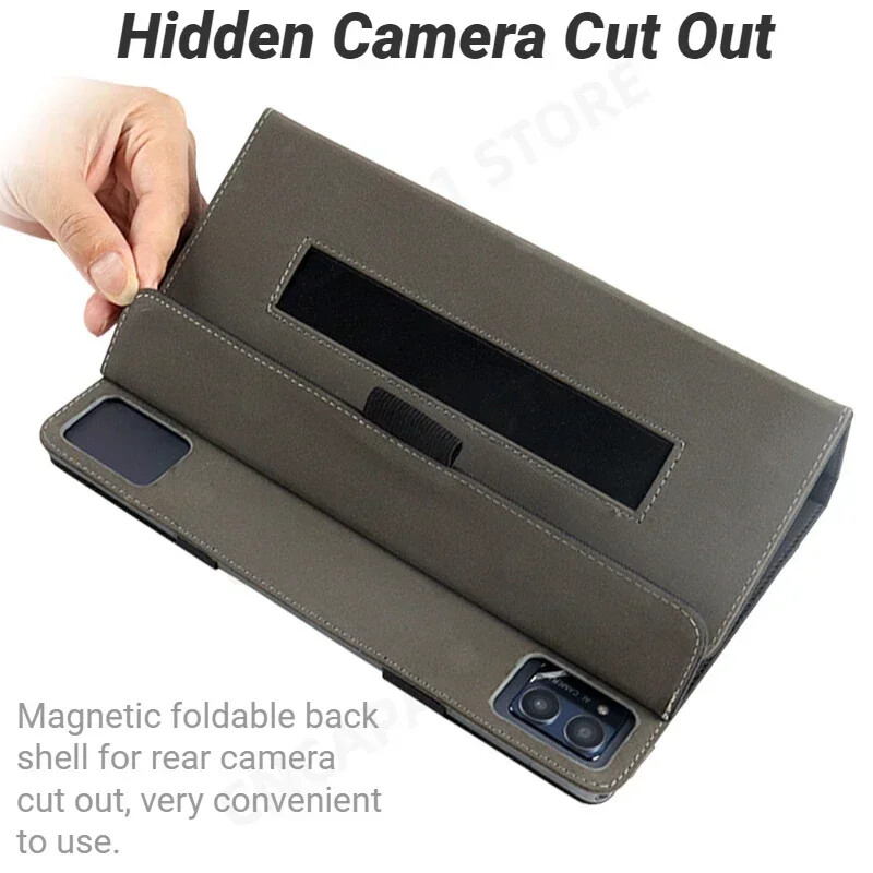 Magnetické puzdro z umelej kože pre tablet Doogee T40 T30SE T30S (2024) 11" s remienkom na ruku
