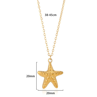 Prívesok s mušľou a hviezdicou, náhrdelník s hviezdou, pre ženy, módna perla, zlatá farba, retiazka, choker, šperky, roztomilý, romantický, denný darček