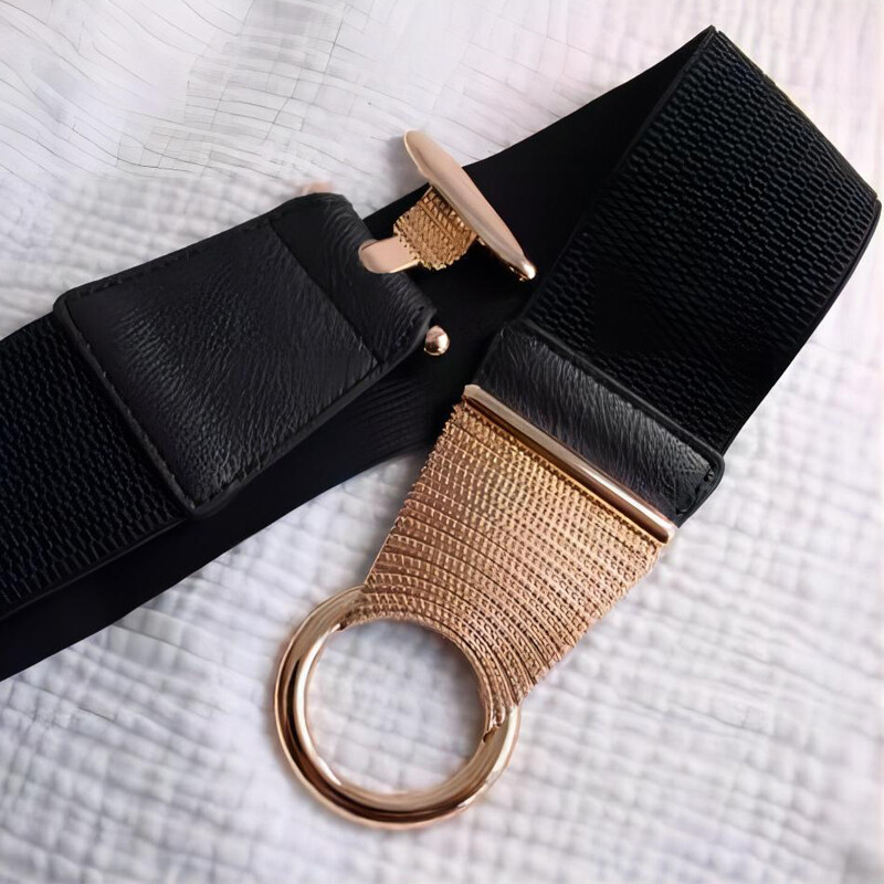 Női elasztikus széles övek, rugalmas deréköv, ruhákhoz való derékpánt, pulóver nadrágok és kabát