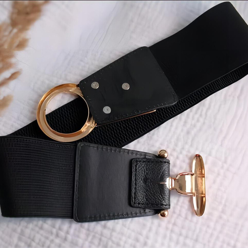 Női elasztikus széles övek, rugalmas deréköv, ruhákhoz való derékpánt, pulóver nadrágok és kabát