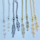 Novi dizajn Crystal Holder Cage Ogrlica Izmjenjivi kameni držač Cage Ogrlica Lanac za žene Muškarci Ogrlica Dodaci Poklon