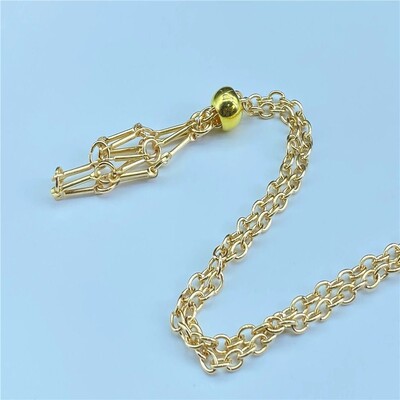 Novi dizajn Crystal Holder Cage Ogrlica Izmjenjivi kameni držač Cage Ogrlica Lanac za žene Muškarci Ogrlica Dodaci Poklon