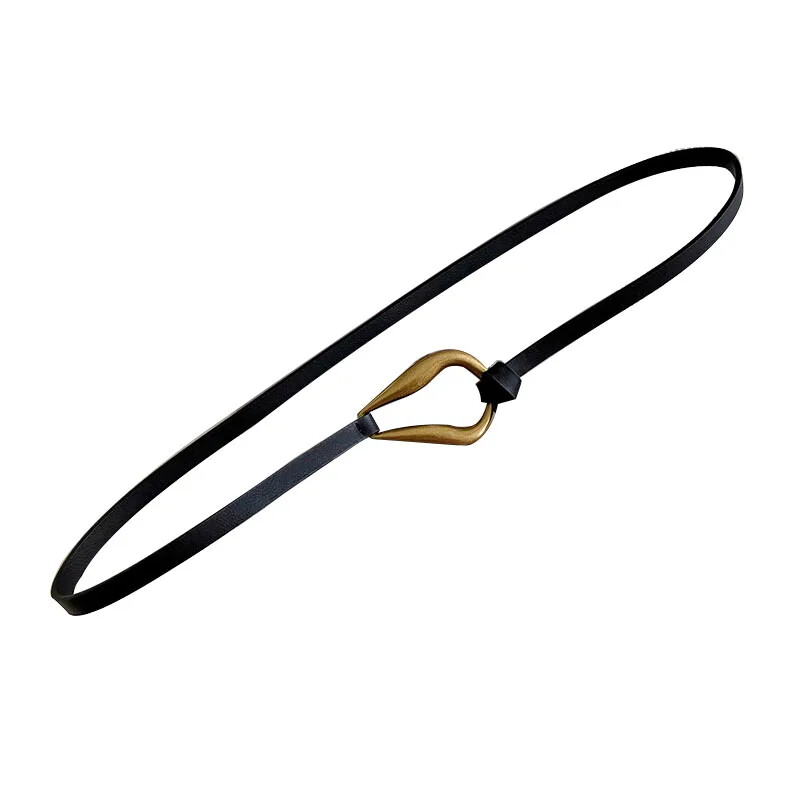 Moda feminină Curele subțiri noi, culoare solidă, piele PU, cataramă metalică, doamnă, fete, cămașă decorativă, haină, centură