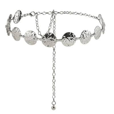 Modni elegantni pojasevi Ženski metalni pojasevi s lančićima oko struka Zlatni okrugli nepravilni dijamantni biserni lančići za tijelo Pojasevi za dodatke