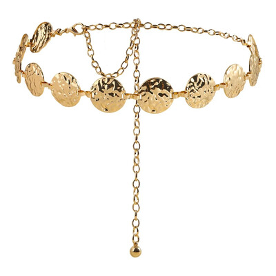 Modni elegantni pojasevi Ženski metalni pojasevi s lančićima oko struka Zlatni okrugli nepravilni dijamantni biserni lančići za tijelo Pojasevi za dodatke