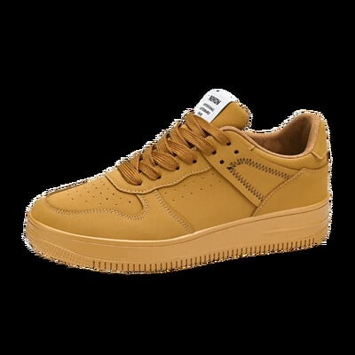 Férfi tornacipők Alkalmi sportcipők férfiaknak Könnyű PU bőr lélegző cipő Férfi lapos fehér teniszcipő Zapatillas Hombre