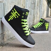Pánske vysoké topánky veľkej veľkosti, pohodlné skateboardové tenisky s plochou podrážkou, študentské ratanové topánky, módne ležérne trendy topánky