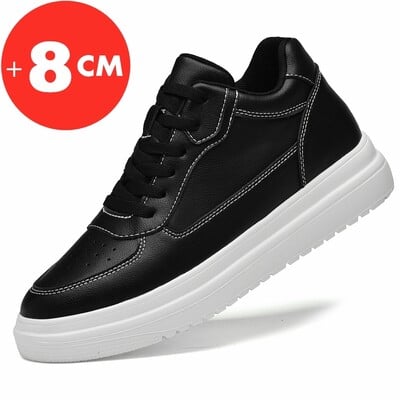Podižuće tenisice Muške cipele za podizanje Uložak za povećanje visine 8 cm Bijele crne više cipele Muškarci Slobodno vrijeme Moda Sport Plus veličine 36-44