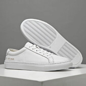 Olasz valódi bőr férfi cipők 2024 Designer fehér cipők Kényelmes sétacipők Fűzős üzleti kültéri Zapatos Para Hombre