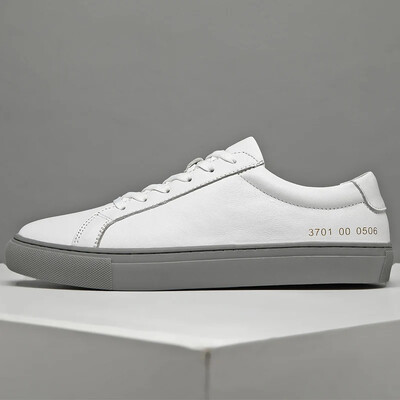 Olasz valódi bőr férfi cipők 2024 Designer fehér cipők Kényelmes sétacipők Fűzős üzleti kültéri Zapatos Para Hombre