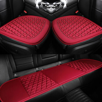 Husă pentru scaun auto din material textil respirabil 3D, triunghiular, concav, convex, pentru masaj, pernă generală pentru scaun auto cu pernă pentru spătar