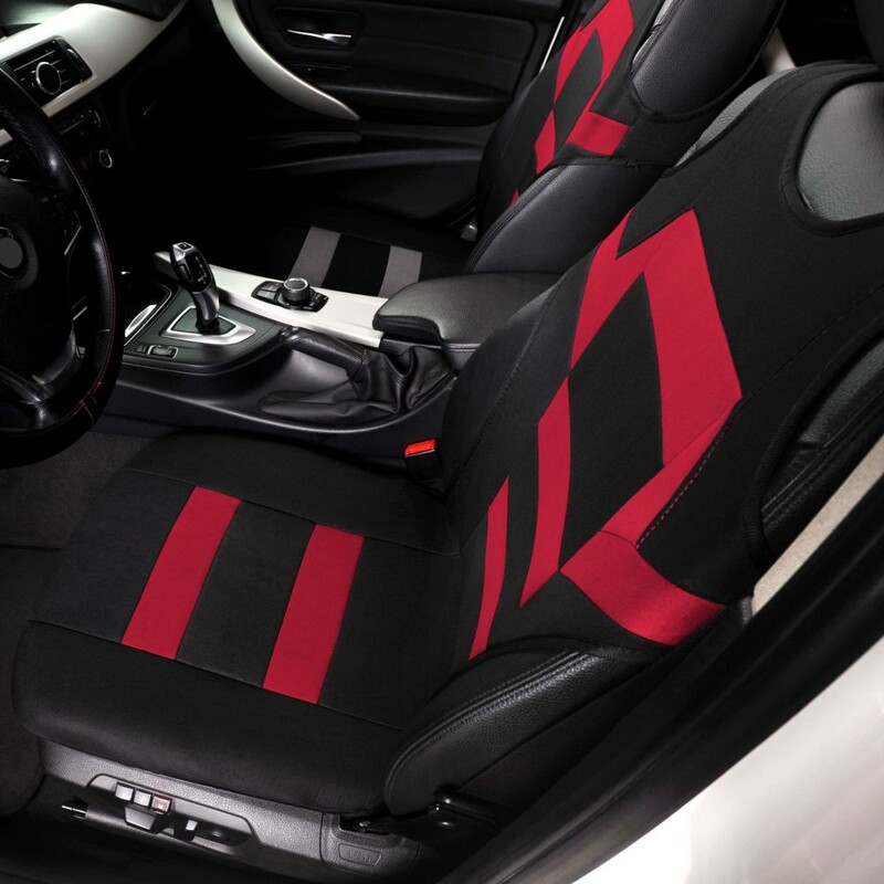 Automobilio sėdynės užvalkalas, kvėpuojantis, plaunamas dryžuotas sėdynės apsauga, 2 atskiri galvos atramų užvalkalai ir 2 priekinių sėdynių užvalkalai, universalūs