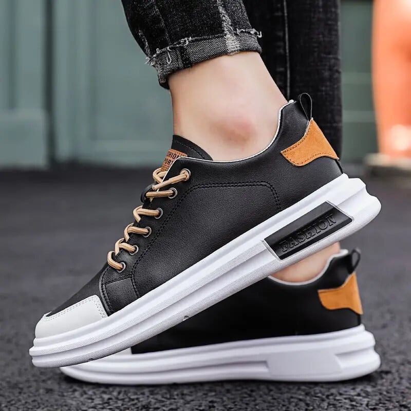 Pantof pentru bărbați Pantofi de siguranță plat, albi, pantofi casual pentru bărbați, grosime, alergare, sport, designer, lux, clasic, original, timp liber, nou în