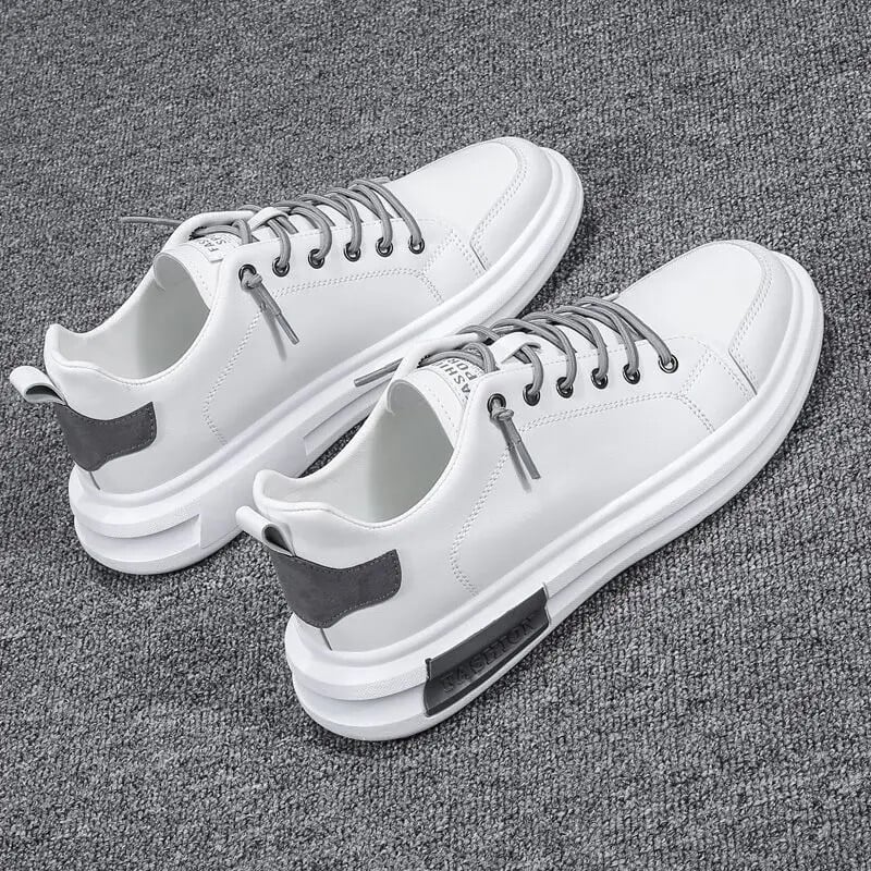 Pantof pentru bărbați Pantofi de siguranță plat, albi, pantofi casual pentru bărbați, grosime, alergare, sport, designer, lux, clasic, original, timp liber, nou în