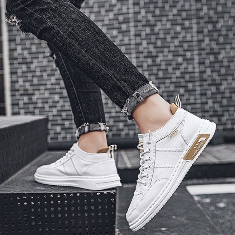 Casual παπούτσια για άντρες Λευκά παπούτσια για τρέξιμο Αθλητικά αθλητικά παπούτσια Επίπεδα Ασφάλεια Καλοκαίρι χαμηλή τιμή Προσφορές για μη δερμάτινα Μέγεθος Υψηλή ποιότητα