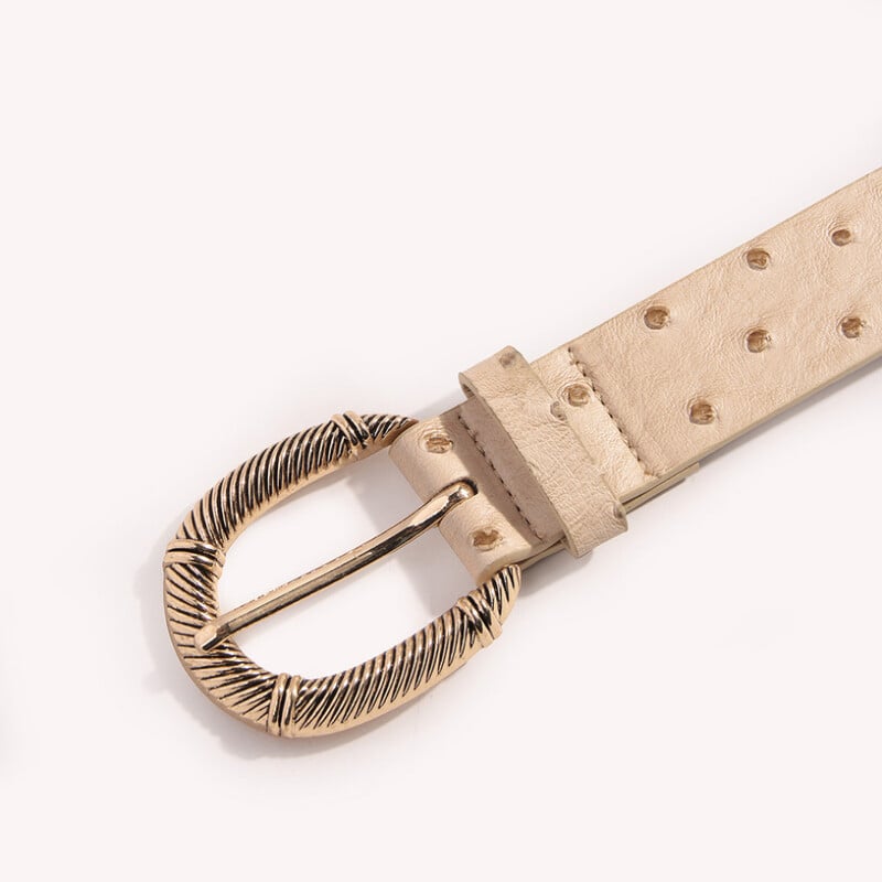 Retro Pu odinis moterų lauko mados diržas paukščių raštas madinga gėlių sagtis Universalus juosmens dirželis smėlio spalvos 100 cm sagtis