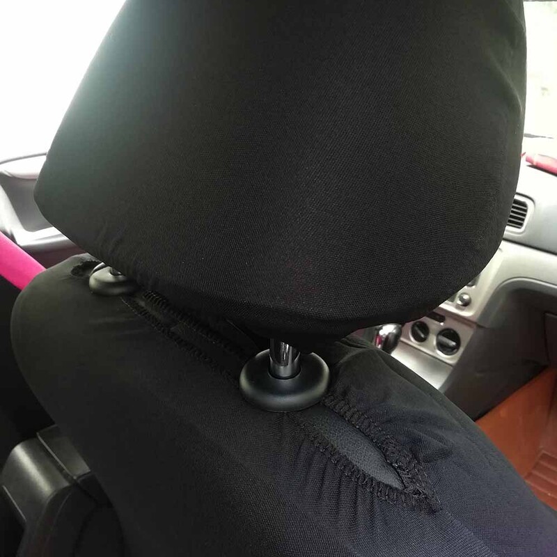 4 ks/sada poťahov na autosedačku, pohodlné prachotesné poťahy na predné sedadlá do opierky hlavy