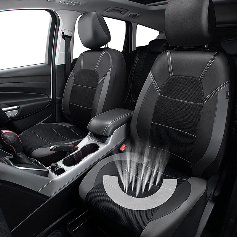 WZBWZX Priedušná sieťovaná tkanina spojená s PU kožou pre Renault Všetky modely Captur Logan Kadjar Trafic Scenic Lakťová opierka Car-Styling