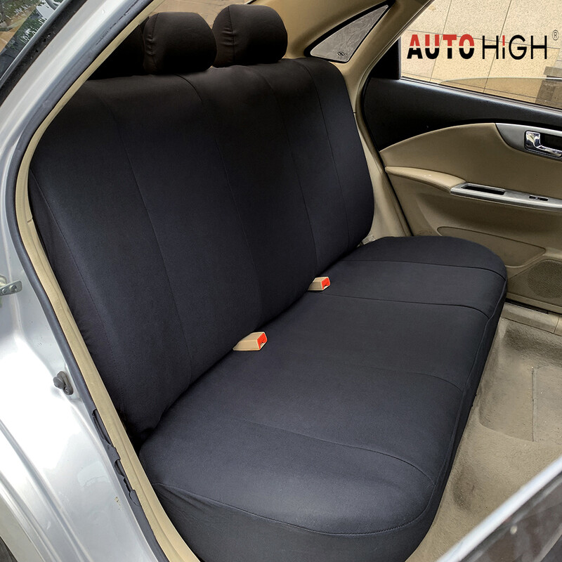 AUTO HIGH Universalūs automatiniai sėdynių užvalkalai, skirti automobiliniams sunkvežimiams visureigiams, 5 vietų priekiniams ir galiniams apsauginiams komplektams - juodi