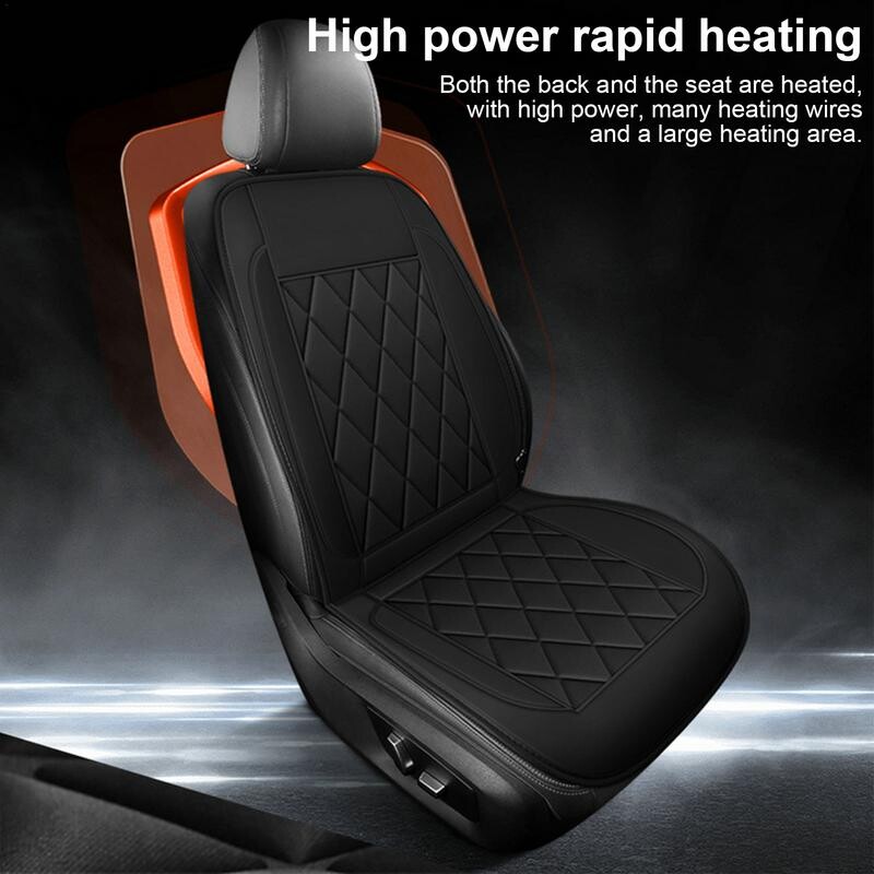 Fűtött üléshuzatok autókhoz Autóülés Fűtőbetét Hát Fűtött Üléspárna Párna Komfort Meleg Üléspárna 12V Otthoni Ülés