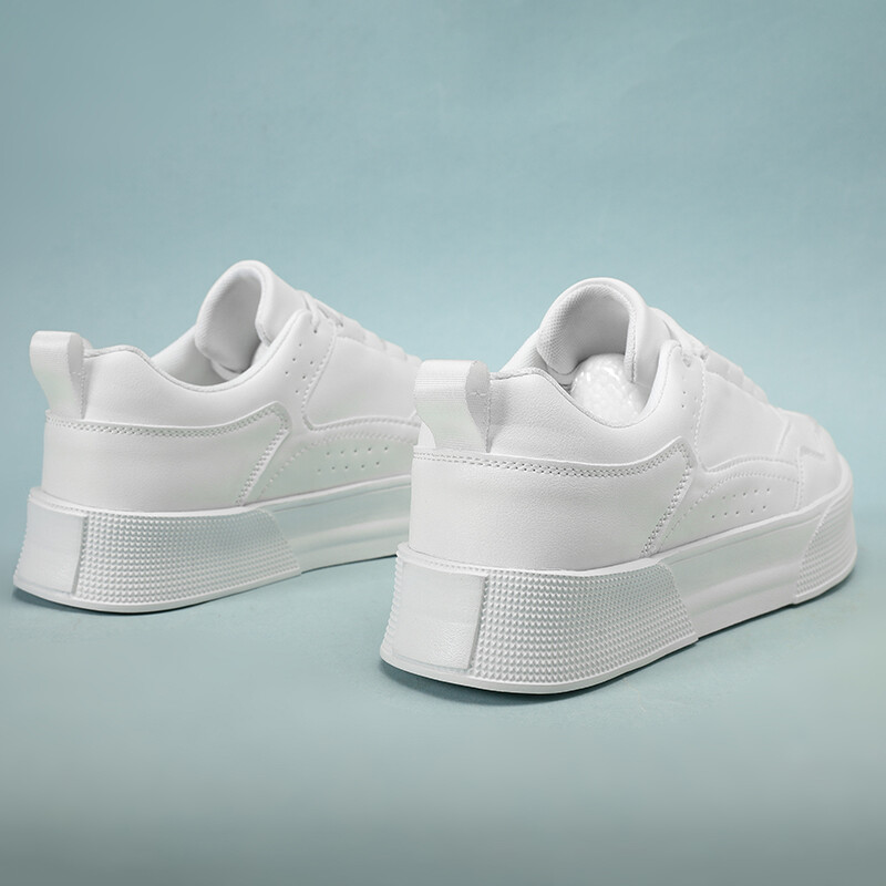 Toamna 2023, noi, alb, ocazional, pantofi cu talpă groasă, pentru bărbați, cu fund plat, versatil, cu șireturi, pantofi înalți, mărimea 39-45