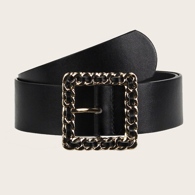 Cureaua de lux pentru dama cu catarama metalica, cureaua de dama la moda si rafinata, cureaua de dama ieftina este cel mai bun cadou pentru ea